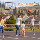 Basketball Hoop Outdoor 10ft Adjustable, Portable Basketball Hoop Goal System for Kids Youth and Adults in Backyard/Driveway/Indoor, 44 Inch Shatterproof Backboard and Larger Base