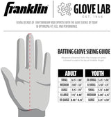 Franklin Sports MLB Baseball Batting Gloves - CFX Pro Adult + Youth Batting Glove Pairs - Baseball + Softball Batting Gloves - Multiple Sizes + Colors