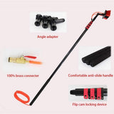 ZH-VBC Water Fed Pole Kit & Outdoor Window Cleaner Window Glass 3.6M/5.4M/6M/7.2M/9M/11M Telescopic Extension Pole Cleaning Kit, for Photovoltaic Panel Cleaning Trucks,18FT/5.4M