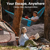 Kootek Camping Hammock 500 lbs Capacity, Portable Hammocks with Tree Straps & Attached Carry Bag, Camping Essentials Gear, Perfect for Outside Indoor Hiking Beach Backpack Travel