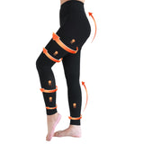 Medical Compression Pantyhose for Women & Men, 20-30mmHg Graduated Support Compression Tights Footless Medical Compression Stockings & Leggings for Edema, Varicose Veins, Swelling(Black,XL)