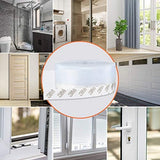 26 Feet Silicone Seal Strip,Door Weather Stripping, Sealing Tape for Door Draft Stopper Adhesive Tape for Doors Windows and Shower Glass Gaps (Transparent, 45MM)