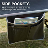 EVER ADVANCED Extra Wide Camping Cot for Adults Oversized XXL Sleeping Cots Folding Cot Bed with Carry Bag, 84.3" L x 41.9" W, Support to 550 lbs