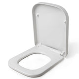 Go Bathrooms White Square Soft Close Quick Release Heavy Duty Toilet Seat