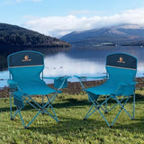 2 Pack Portable Camping Chair for Adults, Folding Outdoor Camp Chair Lightweight Lawn Chairs Folding Collapsible Chair for Camping, Tailgates, Beach, Blue, Support 225lbs