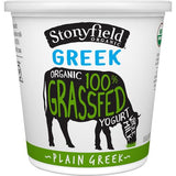 Stonyfield® Organic 100% Grassfed Plain Greek Whole Milk Yogurt 24 Oz. Tub (Pack of 1)