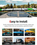 Abahub Soft Roof Rack Pads for Surfboard, SUP, Kayak, Canoe, Heavy Duty Universal Car Roof Racks System for Padle Boards, Compatible with SUVs, Sedans, Hatchbacks, 2-Door or 4-Door Cars