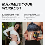 Sweet Sweat Workout Enhancer Roll-On Gel Stick - Makes You Sweat Harder and Faster, Use with Sweet Sweat Waist Trimmer
