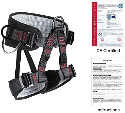 Climbing belts, Thicken Professional Half Body Safety Belt Climbing Gear for Tree Climbing, Fire Rescue, Rappelling and Other Outdoor Adventure Activities