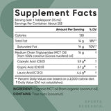 Sports Research Keto MCT Oil from Organic Coconuts - Fatty Acid Fuel for Body + Brain - Triple Ingredient C8, C10, C12 MCTs - Perfect in Coffee, Tea, & More - Non-GMO & Vegan - Unflavored (128 Oz)