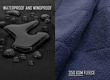Waterproof Outdoor Blanket Large Fleece Stadium & Camping Blankets for Cold Weather. Perfect for Outdoors, Car, Dogs, Picnic. Windproof, Quilted, Extra Warm, Machine Washable.