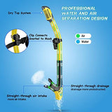 Greatever Dry Snorkel Set,Panoramic Wide View,Anti-Fog Scuba Diving Mask,Professional Snorkeling Gear