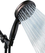 ORB High Pressure Shower Head with Handheld - Multifunctional High Flow Rain Showerhead with Extra 60" Long Hose and Adjustable Overhead Holder - Es la mejor regaderas para ducha (Oil Rubbed Bronze)
