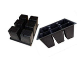 AAAmercantile Seed Starter Trays 300 DEEP Extra Large Cells Total (50 Trays of 6 Cells Each)
