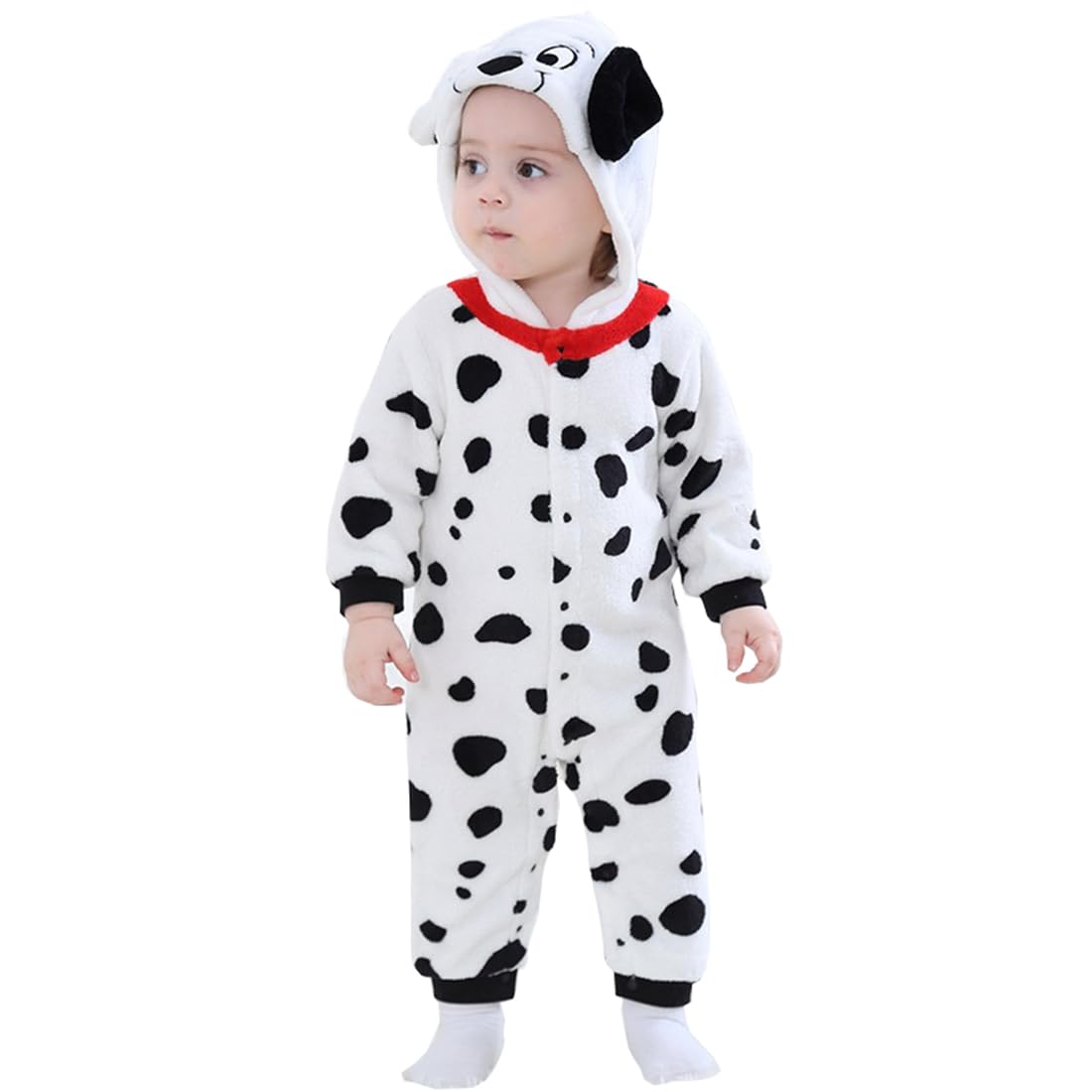 CuteOn Toddler Halloween Costume Onesie Cosplay Romper Christmas Infants Baby Costume Dalmatian 12-18 Months