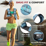 BAGAIL Weighted Vest, 5lbs/10lbs/12lbs/15lbs/20lbs/25lbs/30lbs Weight Vest with Detachable Pouch, Rucking Vest for Women, Men, Walking, Weight Loss, Training, Running