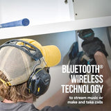 3M WorkTunes Connect Wireless Hearing Protector with Bluetooth Technology, Bluetooth Hearing Protection with a 26 dB Noise Reduction Rating