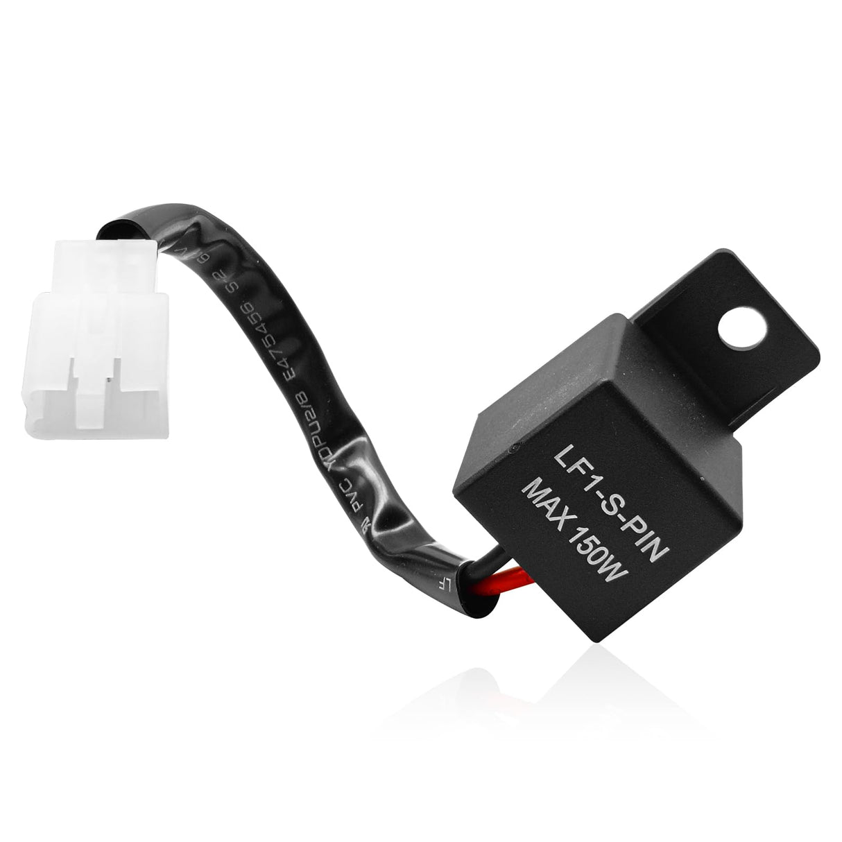 LED Flasher Relay 2-Pin, FIX Motorcycle Turn Signal Flasher Relay Flash Rate Wiring Connectors Kit