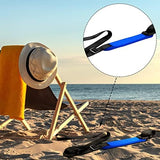 SATINIOR 3 Pack Carry Strap for Beach Chair Folding Adjustable Beach Replacement Universal Folding Chair Carry Strap for Camping Picnics(Blue, Purple, Rose)