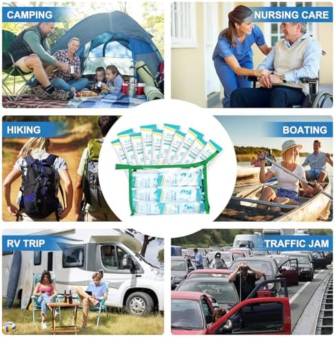 BLIKA Portable Toilet Absorbent Gel, Camping Toilet Gel Powder, Odor-Control Urine Liquid Waste Gel, Eco Absorbent Gel, Poo Urine Powder for Outdoor Camping, Hiking, Emergency