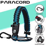 1 Gallon Water Bottle Stainless Steel - 128oz Insulated Flask Water Bottle with Sleeve Strap, Big Water Jug with Straw & Spout Lid, Gym Camping Gallon Water Bottle w/Paracord Handle, protective Boot