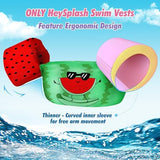 HeySplash Swim Vest for Kids, Toddler Pool Floaties Fit 20-50/70 Lbs, Children Swimming Vest with Adjustable Strap, Swim Jacket Water Wing Arm Float, Puddle Sea Beach Boat Jumper Boy Girl Baby