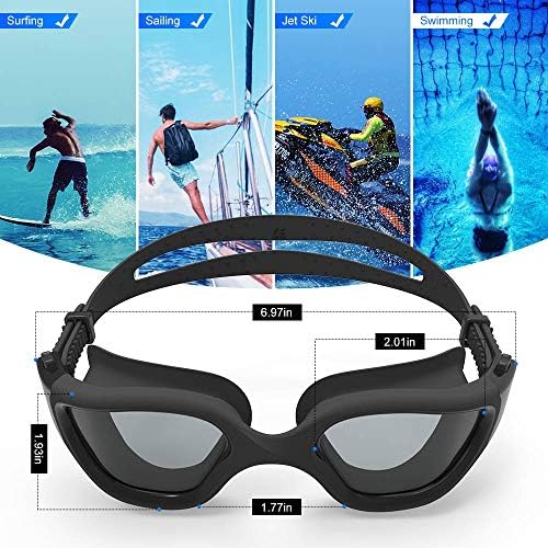 ZIONOR G1 Polarized Swimming Goggles for Unisex Adult Women Anti Fog 100% Anti UV Diving Goggles