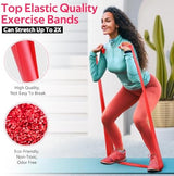 Resistance Bands for Working Out, Exercise Bands for Physical Therapy, Stretch, Recovery, Pilates, Rehab, Strength Training and Yoga Starter Set