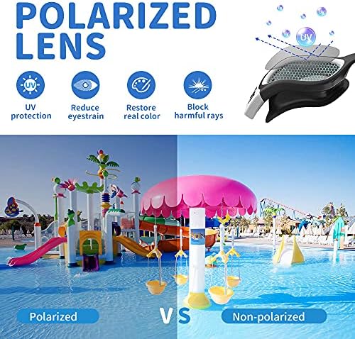 ZIONOR Kids Swim Goggles, G1 MINI UV Protection Anti-Fog Polarized Swimming Goggles for Age 6-14