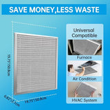 UBeesize 20x20x1 Reusable Air Filter - Washable, MERV 8,Permanent, Electrostatic - Lasts a Lifetime - Enjoy Fresher Air in Home and Office HVAC AC Furnace Systems (Actual Size: 19.75x19.75x0.82 Inch)
