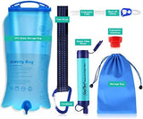 SimPure Gravity Water Filter, Portable Gravity-Fed Water Purifier with 3L Bag, Tree Strap, BPA Free Survival Gear and Equipment for Camping Hiking Emergency Preparedness