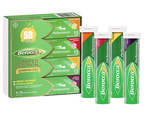Berocca Performance Effervescent Tablets 60 Count Limited Edition Celebration Pack