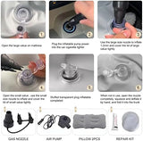 Air Mattress, Inflatable Bed for SUV Car, Truck, Car Sleeping, Camping, Travel, Hiking, Trip and Other Outdoor Activities (Gray)