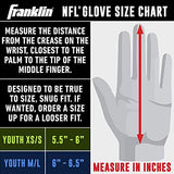 Franklin Sports Youth NFL Football Receiver Gloves - Kids Football Gloves Pair - NFL Team Logos and Silicone Palm