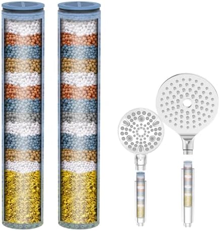Shower Head Filter Replacement Cartridge for SSJ781/DSSJ781/ DSSJ781-01 MakeFit Filtered Handheld Shower Head (2-PACK)