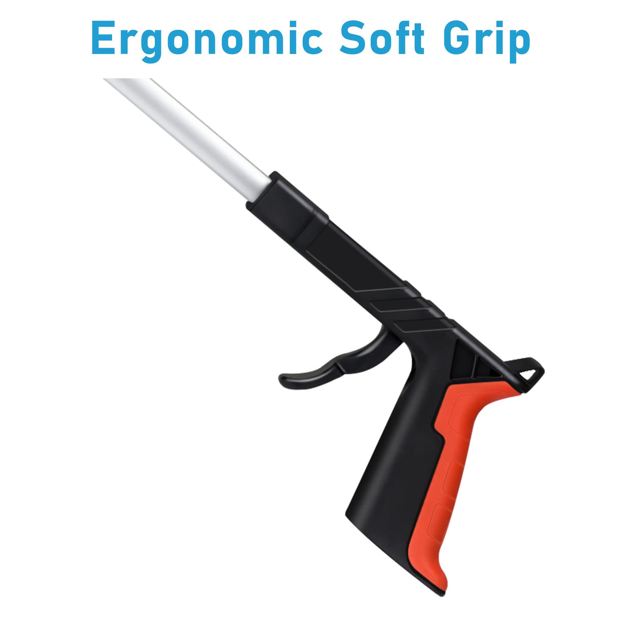 2025 Upgrade Grabber Reacher Tool, 360° Rotating Head, Wide Jaw, 32" Foldable, Trash Claw Grabbers for Elderly, Reaching Tool for Trash Pick Up Stick, Litter Picker, Arm Extension (Orange3)