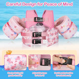 MoKo Toddler Swim Vest for Kids, 20-66 lbs, Arm Floaties with Adjustable Straps, Nylon Material, Swim Vest for Toddlers Learning to Swim