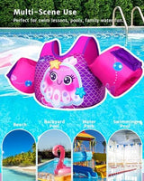 Toddler Swim Vest for 1-3-5,6,7,8,9 Years Old, Puddle Pool Floats Kids Jumper 20-30-50-60-70 Pounds, Swimming Arm Floaties with Shoulder Harness Arm Wings for Swimmies, Toddlers, Boys, Girls