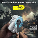 Camping Lantern,6400mAh LED Lantern Rechargeable,with 4 Light Modes,1000LM Tent Light & Hand-Crank lamp for Hurricane,Hiking,Camping,Emergency,Power Outages