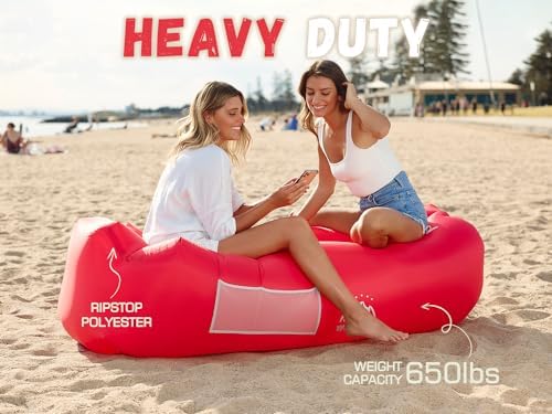 WEKAPO Inflatable Lounger Air Sofa Hammock-Portable,Water Proof& Anti-Air Leaking Design-Ideal Couch for Backyard Beach Traveling Camping Picnics & Music Festivals