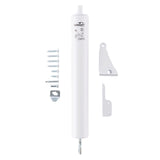 Wright Products Heavy-Duty Pneumatic Storm Door Closer – Durable, Adjustable, Quiet-Closing with Hold-Open Feature (Transitional, White)