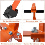 2 in 1 Ladder Hooks for Roof Ridge Heavy Duty Steel Ladder Roof Hook with Rubber Grip T-Bar for Damage Prevention, Extension Ladder Stabilizer 550 lbs Load Capacity