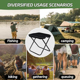 Collapsible Stool, Portable Chair, Lightweight Portable Stool for Adults, Portable Chairs for Adults, Holds Up to 330LBS, Ideal for Camping, Hiking, Outdoors, and Events