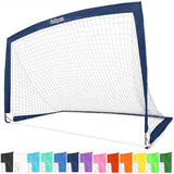 GoSports Portable Soccer Goals for Kids - 13 Color Options - Choose 4 x 3 ft or 6 x 4 ft - Team Tone Pop Up Nets for Backyard