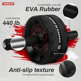 VINSGUIR Ab Roller Wheel, Abs & Core Workout Equipment for Home Gym with Knee Pad Accessories, Abdominal Wheel for Full-body Strength Training