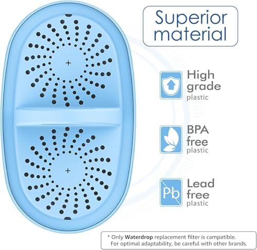 [Original] Waterdrop Alkaline Water Filter Replacement for All Waterdrop Pitcher and Dispenser Filtration System, Increase PH, Improved Coffee Taste, Last Up to 2 Months or 100 Gallons (Pack of 2)