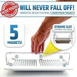 Powerful Magnetic Vent Air & Heat Deflector (2 Pack) for Ceiling, Floor and Wall - Will Never Fall Off - Adjustable from 9.2” to 16” - Super Strong Neodymium Magnets (Upgraded Design) | Patent Pending