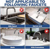 24" Splash Guard Plus Size Silicone Sink Faucet Drying Mat Handle Drip Catcher Tray Dish Sponge Holder Kitchen Accessories Protector Home Organization Gadgets Organizer