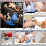 First Aid Kit,Survival Gear Outdoor Tactical Gear Set Military Grade Molle System for Camper Travel Hunting Hiking and Adventures（RED）