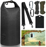 Bear Bag Hanging Kit, 10L Waterproof Bear Bags for Food Backpacking Camping, Ultralight Bear Proof Canister Gear for Food Storage with Survival Nylon Ropes, Clips, Rock Pouch, Pulley System